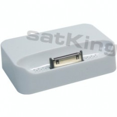 Dockingstation mit Audio Out fur iPhone 3G 3GS Weiss OEM foto