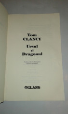 TOM CLANCY - URSUL SI DRAGONUL foto