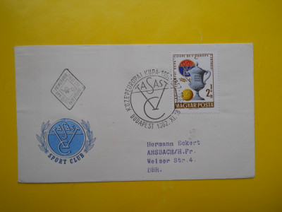 HOPCT PLIC S 119 UNGARIA 1962 SPORT TASAST -FDC foto