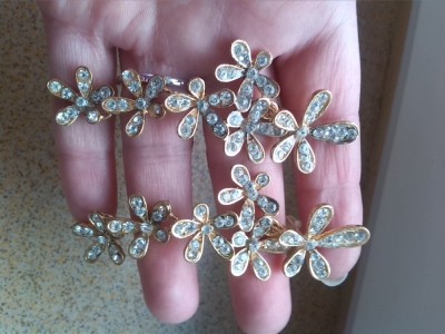 cercei fashion cristale tip swarovski model fulg de nea snowflake foto
