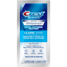 Albirea Dintilor cu Crest Whitestrips Vivid - 1 PLIC foto