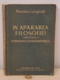 In apararea soarelui impotriva pozitivismului si pragmatismului - M.Cornforth