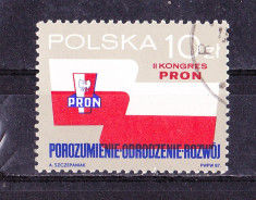 Timbre POLONIA 1987 = CONGRESUL MISCARII PATRIOTICE NATIONALE (PRON) foto