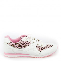 Pantofi sport dama Melda 2 albi cu roz foto