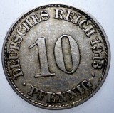 B.634 GERMANIA 10 PFENNIG 1913 A