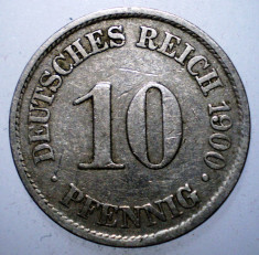 B.583 GERMANIA 10 PFENNIG 1900 A foto