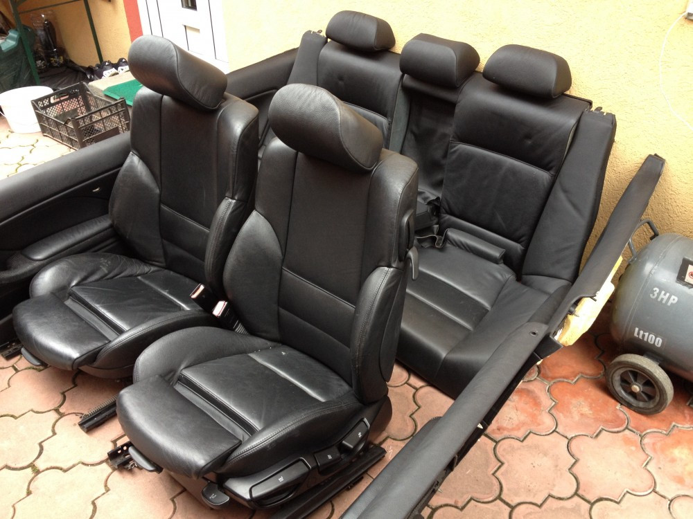 Interior Recaro piele neagra complet BMW E46 coupe | arhiva Okazii.ro