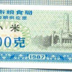 A2277 BANCNOTA CHINA(BON DE OREZ) - 0,5(500) ?- 1987 -STAREA CARE SE VEDE