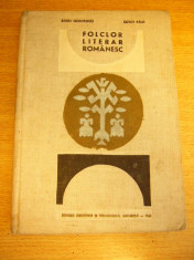 MCCB - FOLCLOR LITERAR ROMANESC - ED 1967 foto