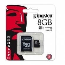 SECURE DIGITAL CARD MICRO 8G KINGSTON CLASS10 foto