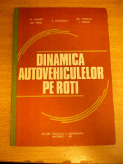 MCCB - DINAMICA AUTOVEHICULELOR PE ROTI - 1981 foto