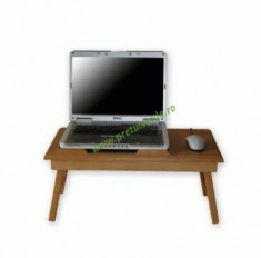 Masuta laptop din lemn Wood 17&amp;quot; foto