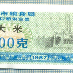 A2297 BANCNOTA CHINA(BON DE OREZ) - 0,5(500) ?- 1987 -STAREA CARE SE VEDE