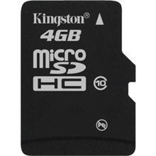 Secure Digital Card micro SDHC 4GB class10 KINGSTON, adaptor SD foto
