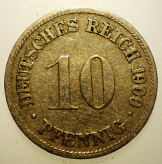 B.435 GERMANIA 10 PFENNIG 1900 D foto