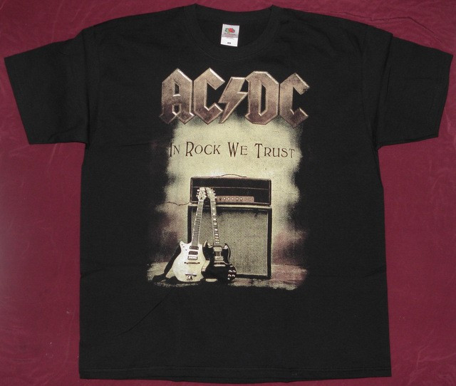 Tricou AC/DC - In Rock We Trust (calitate superioara,Fruit of the Loom) |  arhiva Okazii.ro