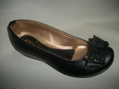 Pantof cu toc mediu-jos, casual, de culoare negru foto