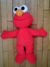 Jucarie mascota Elmo din Muppets Show Sesame Street show TV, 26cm, plus foto