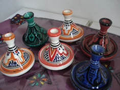 Set 6 Tajine/tagine - Rabat - Maroc foto