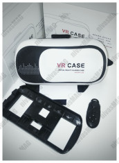 Ochelari VR CASE pentru telefon + joystick bluetooth realitate virtuala foto
