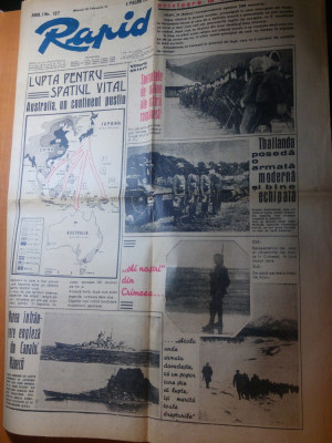 ziarul rapid 25 februarie 1942 -ziarul este plin cu stiri si foto de pe front foto