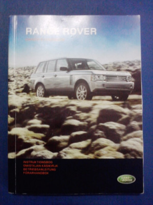 Range Rover, manual utilizare limba germana / R3F foto