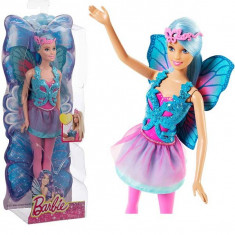 Papusa Barbie Fairy cu par albastru CFF35 Mattel foto