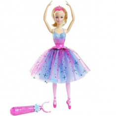 Jucarie Papusa Barbie Balerina care face piruete CKB21 Mattel foto