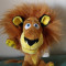 (M) Jucarie plus leu Alex din Madagascar, 23cm Big Headz Drem Works Animation