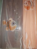 Cumpara ieftin PERDEA ALBA CU MODEL PESTISORI 1,4m/2,45m