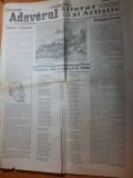 ziarul adevarul literar 11 decembrie 1927-mihail sadoveanu,tudor arghezii
