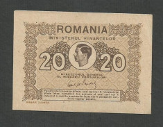 ROMANIA 20 LEI 1945 , XF++ [2] P-77 foto