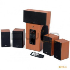 Boxe 5.1 Genius SW-HF5.1 4600 Wood, 125W(Subwoofer 45W+5 sateliti*16W), Telecomanda, 31731028100 foto