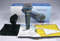 Microfon profesional SHURE Beta 58A - Cu fir foto