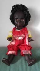 Papusa negresa Edmund Knoch Engel Puppen Germany, 37 cm, Marcata EK foto