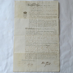 Vechi document englezesc 1816