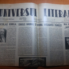 ziarul universul literar 20 ianuarie 1944-articol despre nicolae iorga