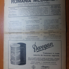 revista romania medicala 15 septembrie 1936