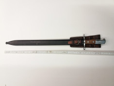 Baioneta Pioneer cu teaca de metal foto