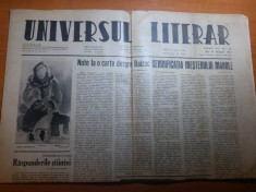 ziarul universul literar 10 august 1944-art. despre lucian blaga si balzac foto