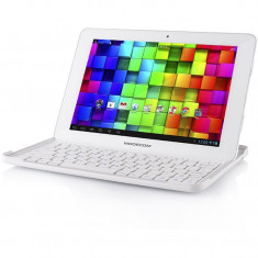 Tableta MODECOM FreeTAB 1002 IPS X4+ BT KEY 10.1 inch Cortex A7 1.0GHz Quad Core 1GB RAM 16GB flash WiFi White foto