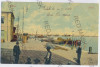 2745 - GALATI, harbor - old postcard - used - 1908, Circulata, Printata