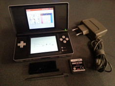 Consola Nintendo DS Lite Special gri-negru + incarcator + joc +stylus+ capacGBA foto