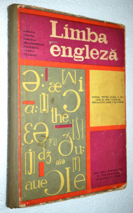 Manual ENGLEZA - 1967 clasa a IX - a