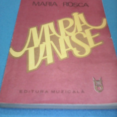 MARIA TANASE DE MARIA ROSCA,EDITURA MUZICALA 1988