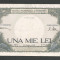 ROMANIA 1000 1.000 LEI 20 martie 1945 fond verde [8] XF