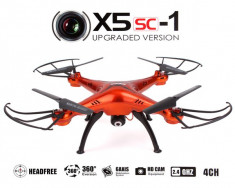 Drona Syma X5SC-1 Quadcopter Camera Video Photo HD 720P 2MP + card 4GB foto