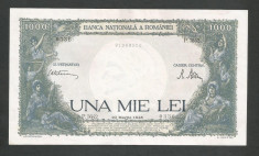 ROMANIA 1000 1.000 LEI 20 martie 1945 fond verde [6] XF++ foto