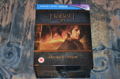 Film - Hobbit Trilogy 3D Extended Edition [3 Filme - 15 Discuri Blu-Ray], Import foto