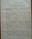 Scrisoare a lui Camil Baltazar catre magnatul evreu Aristide Blanck, 1939